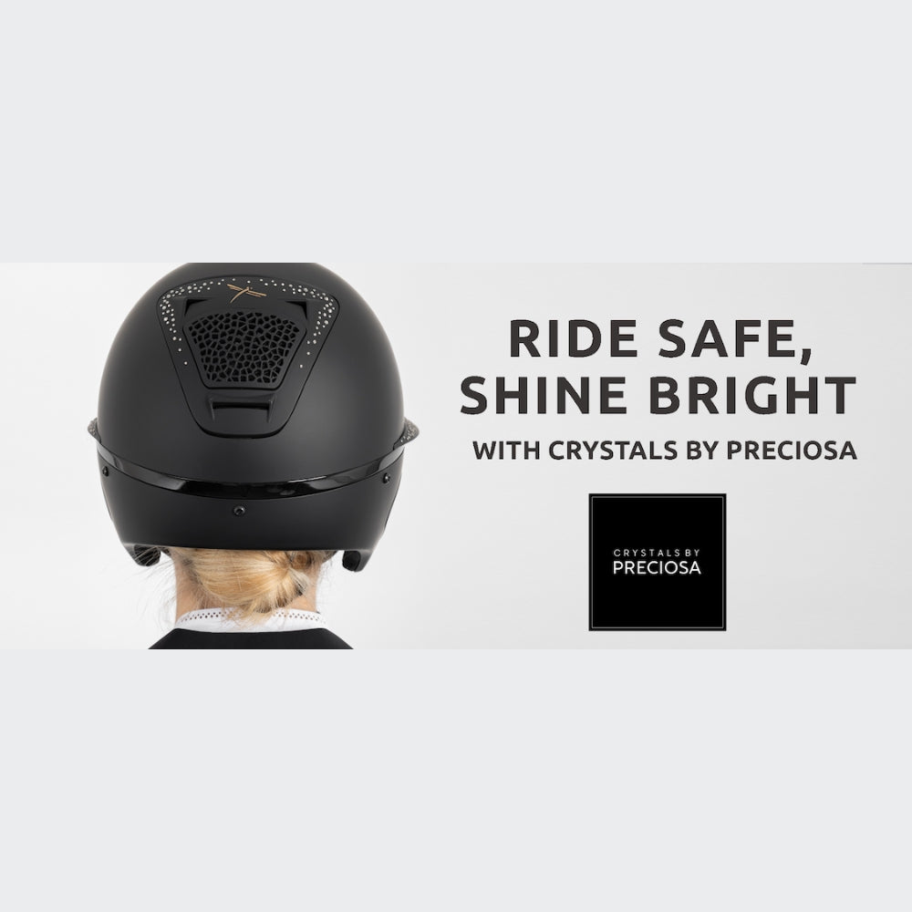 Voronoï Carbon Crystal Helmet With Temple Protection | Black | Black Crystal