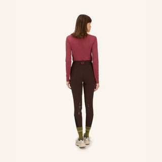 Calder Long Sleeve Training Polo | Dark Muscat