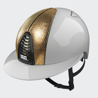 Cromo 2.0 Polish White/Metal | Polo Visor | Universe Gold | Snake Front Panel