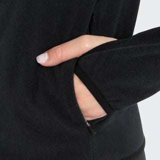 Ladies Full Zip Fleece Hoodie | Black
