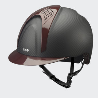 Carbon Helmet | E-Light Matt | 2 Burgundy Inserts