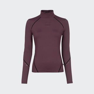 Ladies Cavaldesa Turtleneck Polo | Dusty Plum