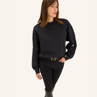 Ladies Birman Cotton Sweatshirt | Coal
