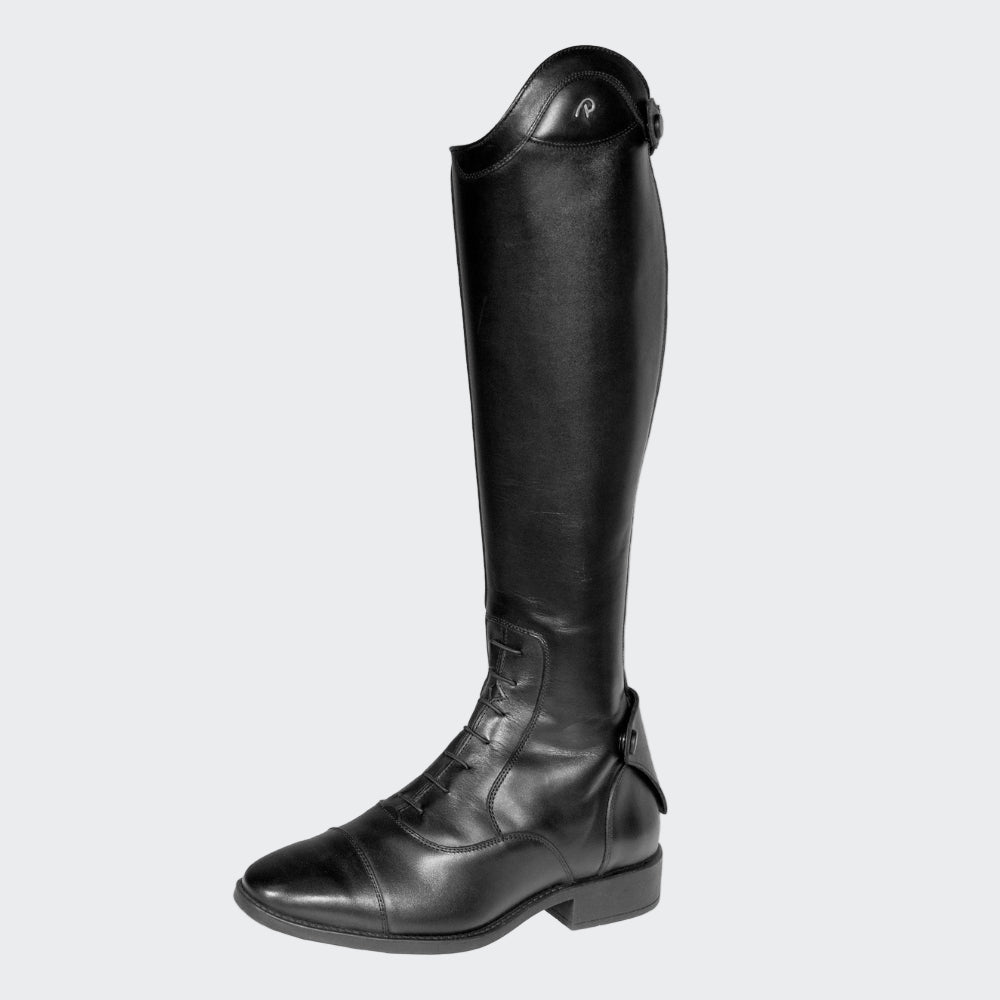 Tall Riding Boots With Laces | Black