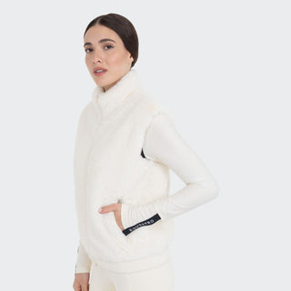 Ladies Ecofur Vest | Antique White