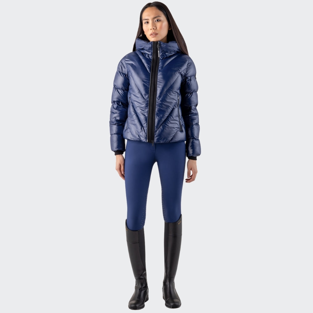Ladies Coolbomb Glossy Padded Coat | Navy
