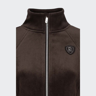 Ladies Cavaldetta Suede Look Jacket | Coffee