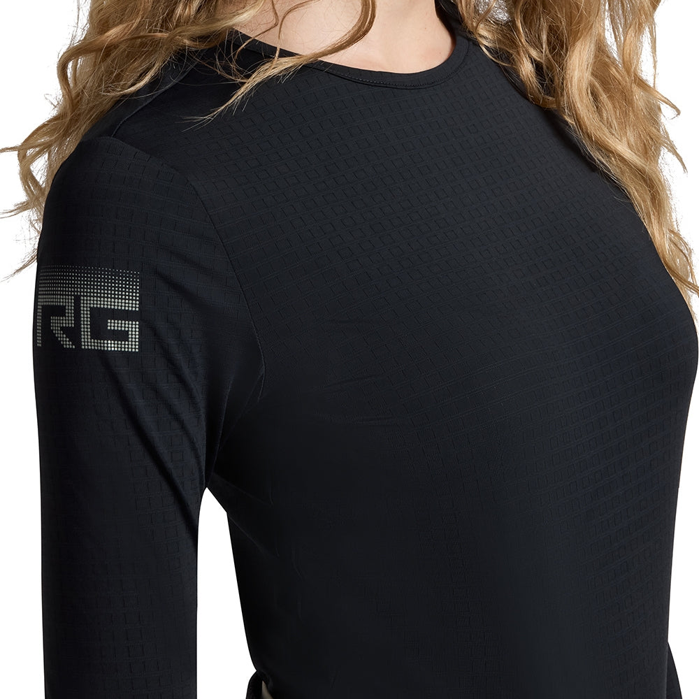 Ladies RG Italy Technical Long Sleeve Polo | Navy