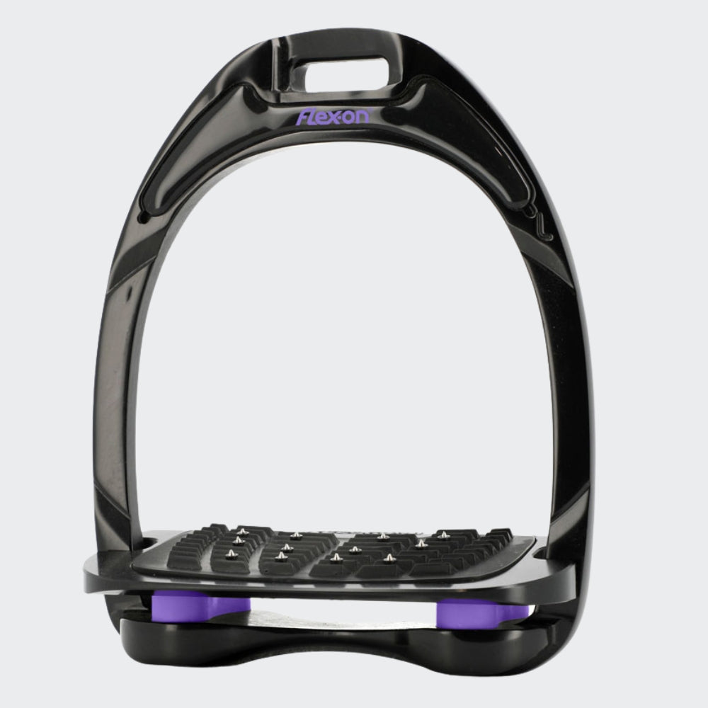 Black Aluminium Stirrups | Lilac