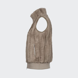 Ladies Cavaldiya Cosy Vest | Latte
