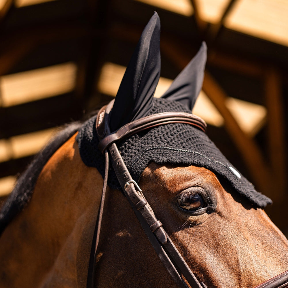 FlyShield Embroidery Fly Hood | Black