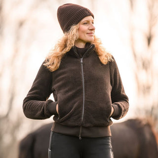 Ladies Cavalinara Teddy Fleece | Coffee