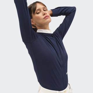Ladies Helios Long Sleeve Show Shirt | Dark Baltique