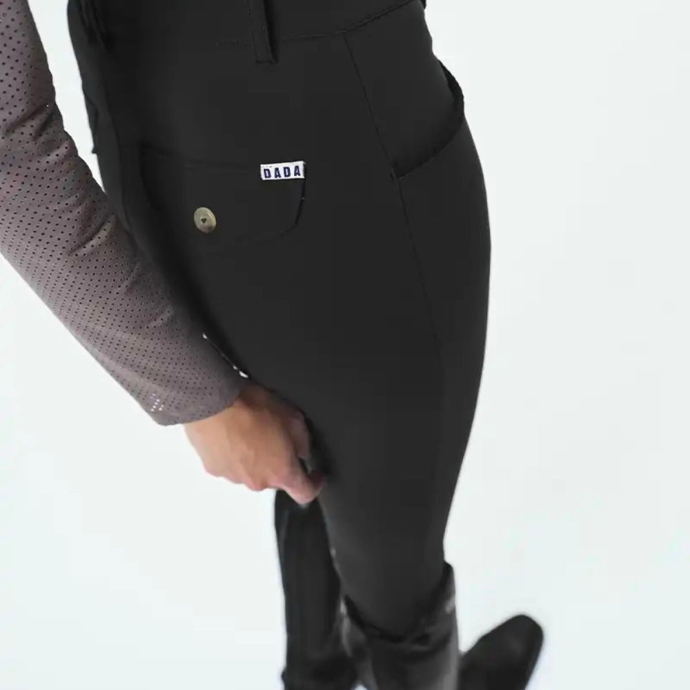 Ladies Giovani Grip Breeches | Medium Rise | Knee Grip | Black