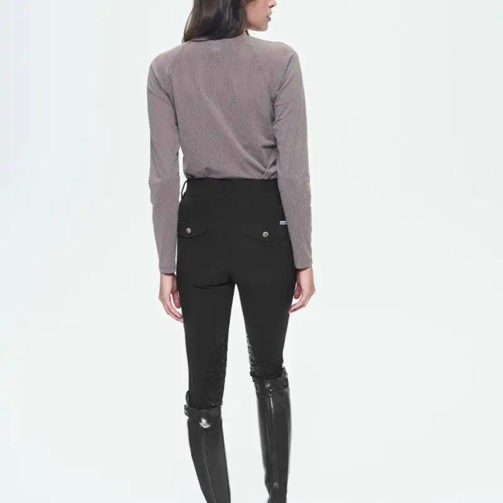 Ladies Giovani Grip Breeches | Medium Rise | Knee Grip | Black