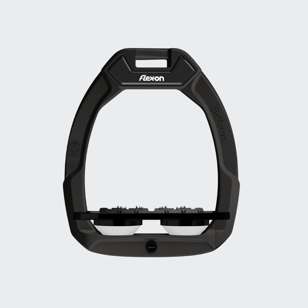Safe-On Stirrups | Total Black | White