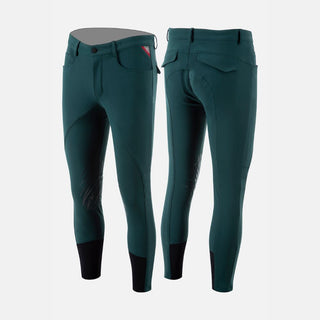 Mens Metrik Breeches | Knee Grip | Bottle Green