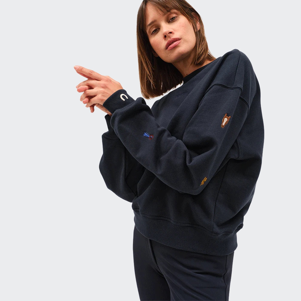 Ladies Birman Cotton Sweatshirt | Navy