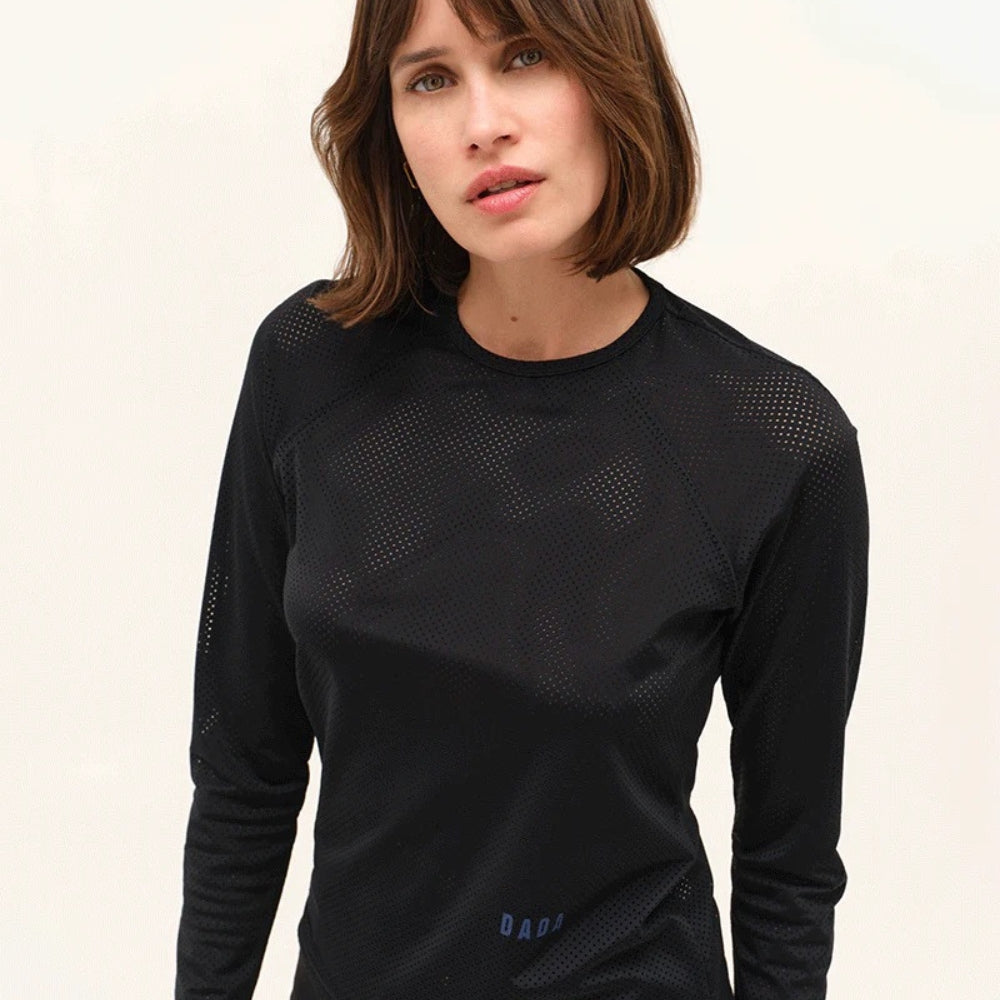 Ladies Jazz Micro Perforated Training Polo | Black