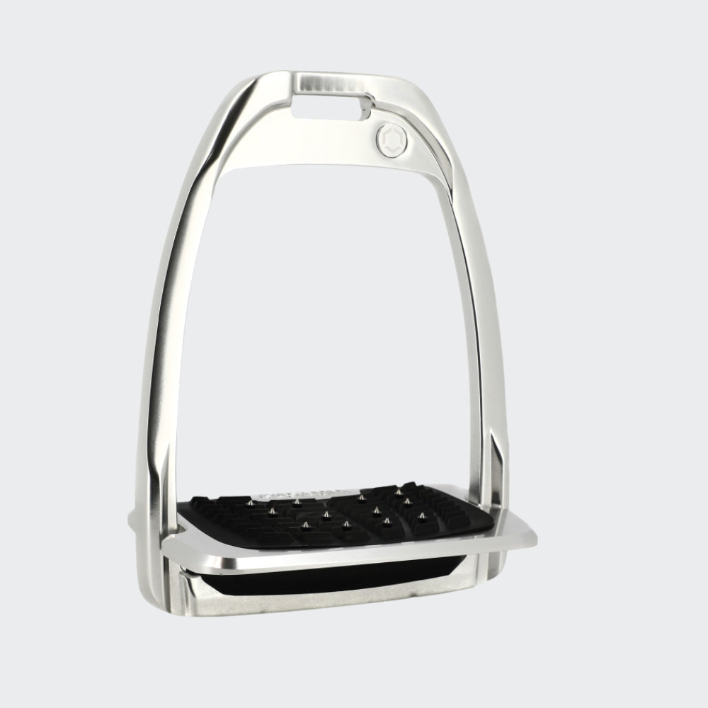 Hunter H Stirrups | Polished Aluminium | Black