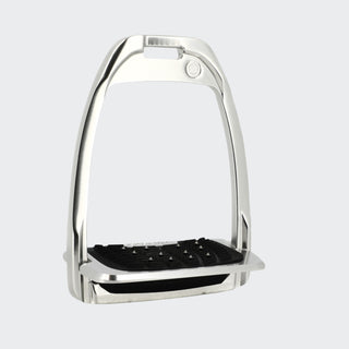 Hunter H Stirrups | Polished Aluminium | Black