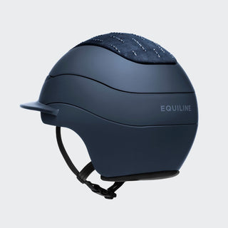 Xanto Helmet | Standard Visor Visor | Rain Of Diamonds | With Logo | Matt Blue