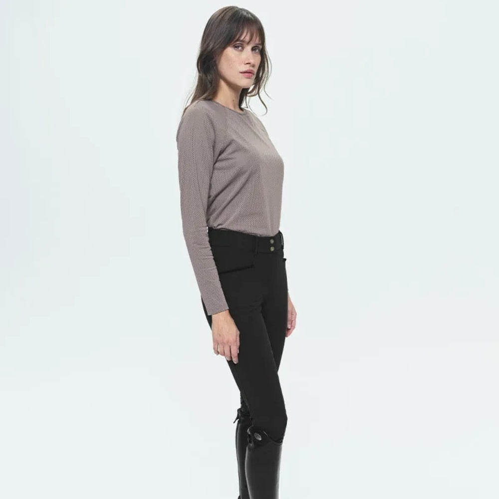 Ladies Giovani Grip Breeches | Medium Rise | Knee Grip | Black