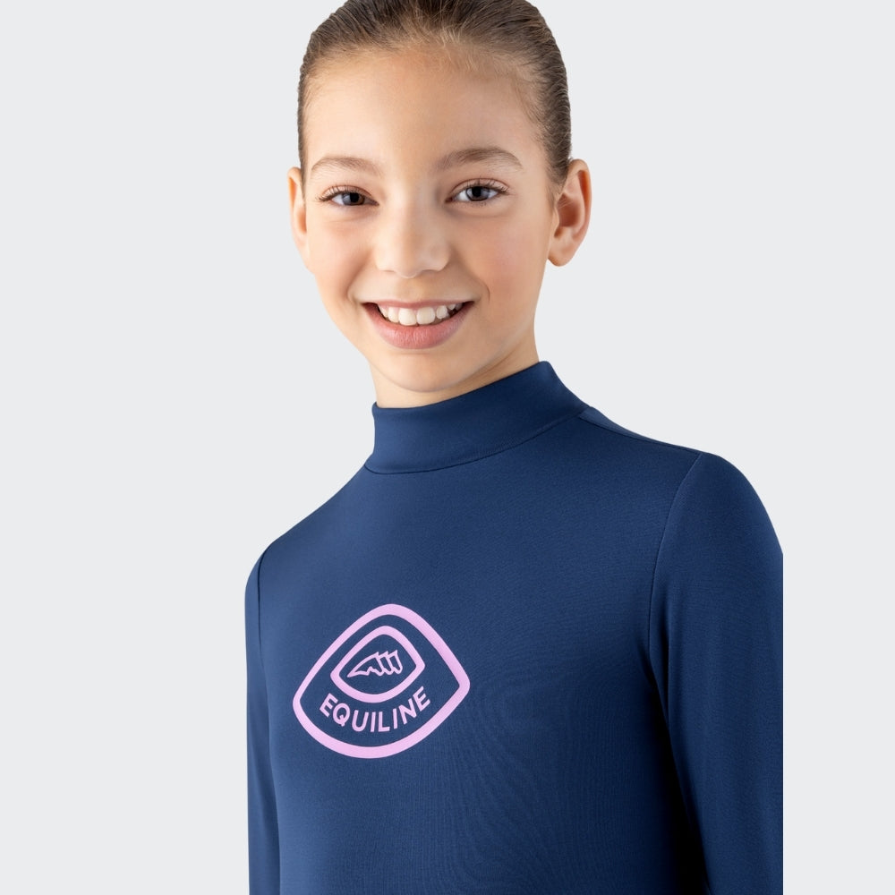 Girls Training Polo | Navy | Pink
