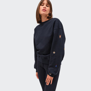 Ladies Birman Cotton Sweatshirt | Navy