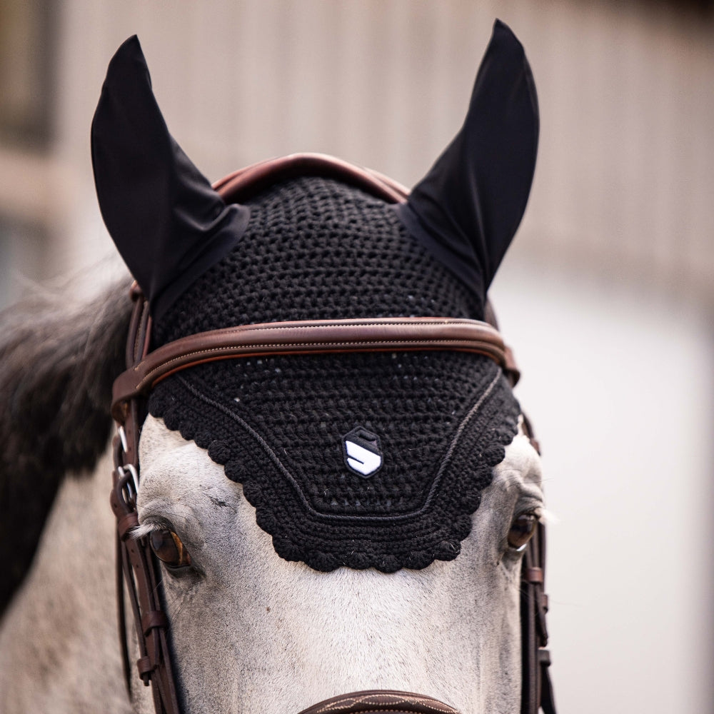 FlyShield Embroidery Fly Hood | Black