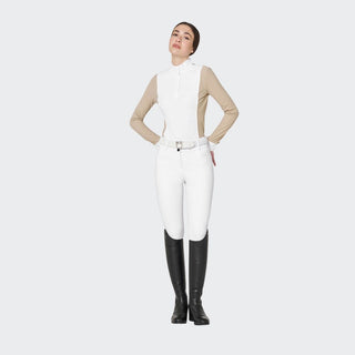 Ladies Perforated Long Sleeve Show Shirt | Cobblestone