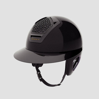 Voronoï Carbon Helmet With Temple Protection | Black | Chameleon Grey