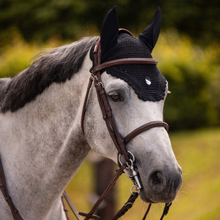 FlyShield Embroidery Fly Hood | Black