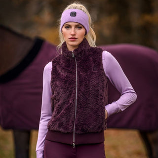 Ladies Cavaldiya Cosy Vest | Dusty Plum