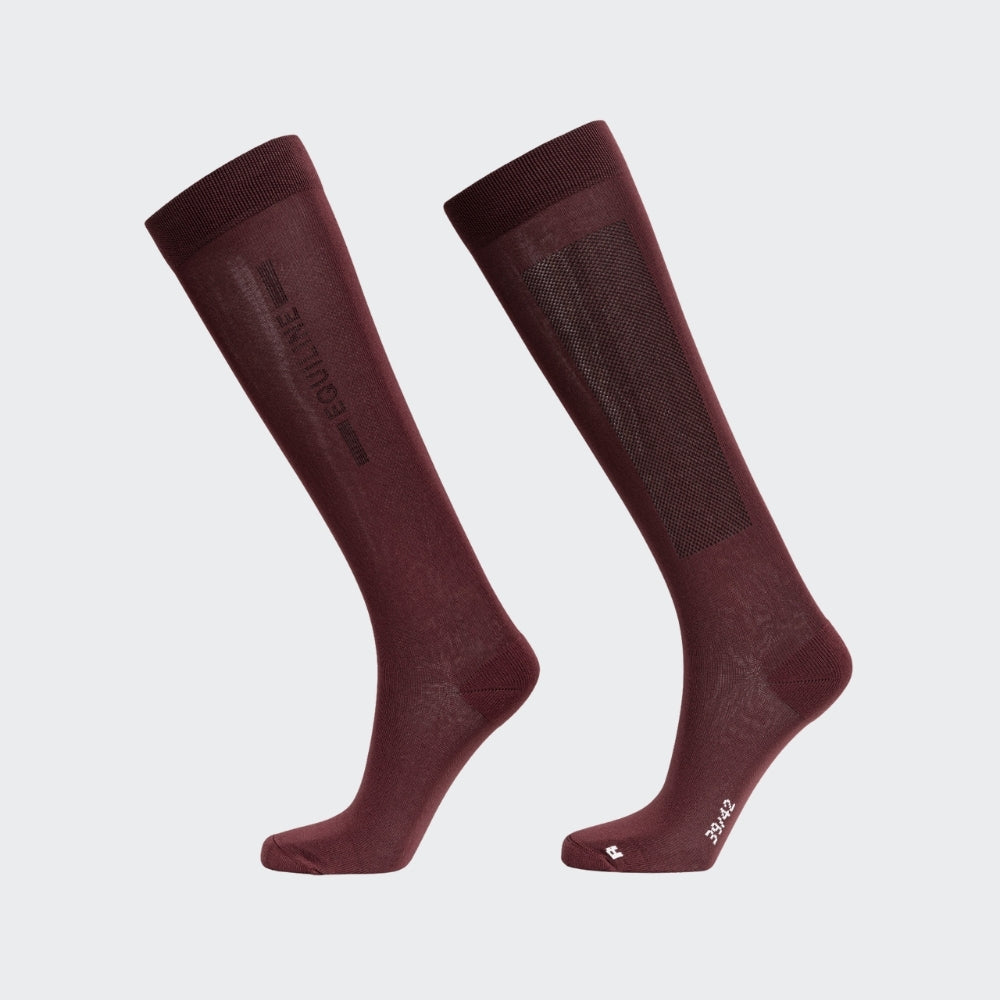 Ladies Galz Riding Socks | Burgundy