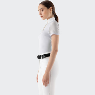 Ladies Eqglece Show Shirt | White