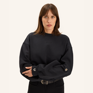 Ladies Birman Cotton Sweatshirt | Coal