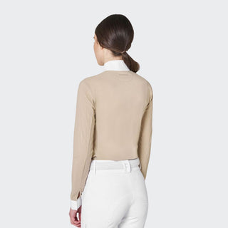 Ladies Perforated Long Sleeve Show Shirt | Cobblestone