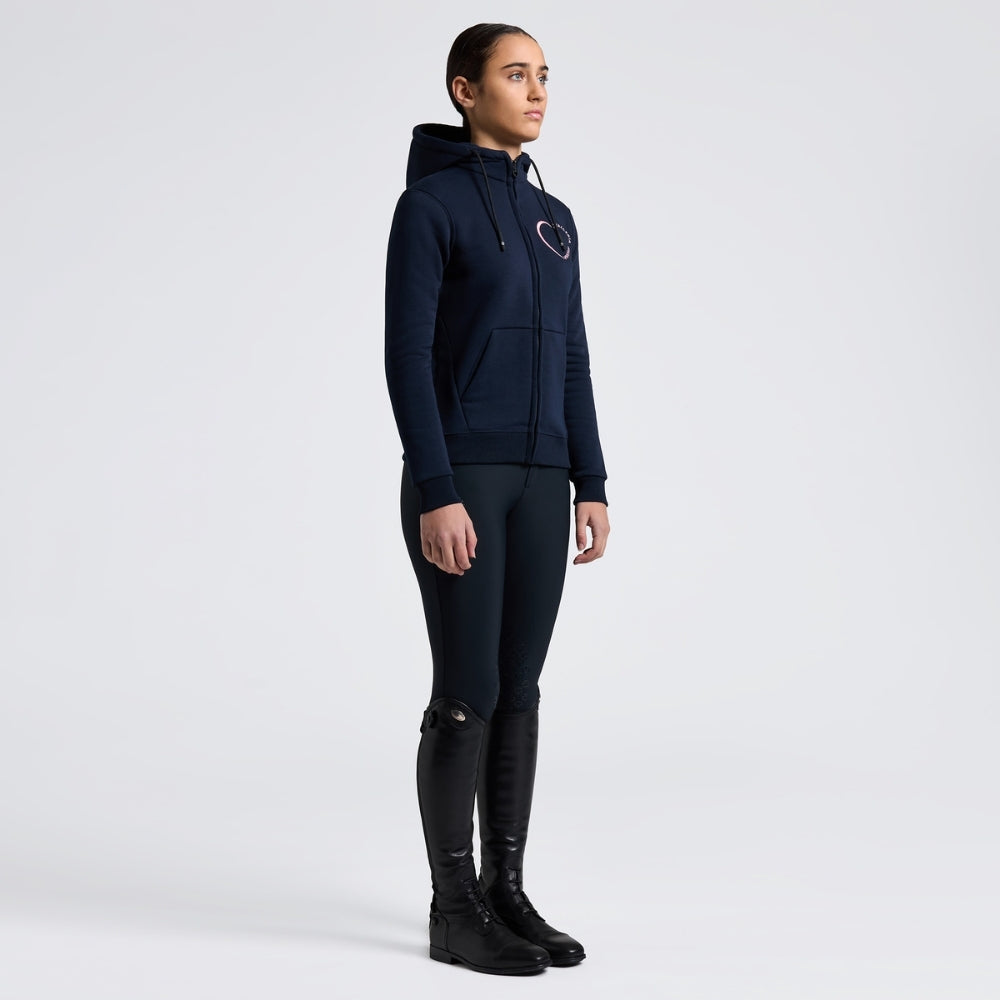 Girls CT Cotton Zip Hoodie | Navy