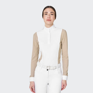Ladies Perforated Long Sleeve Show Shirt | Cobblestone