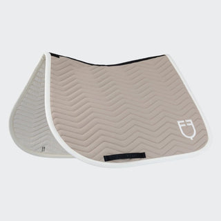 Wave Quilting Jumping Saddle Pad | Cobblestone