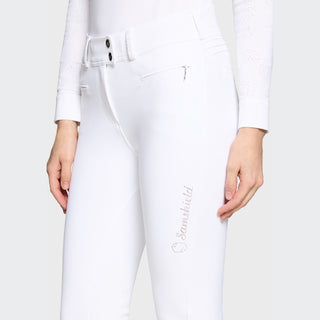Ladies Clara Premium Breeches | High Rise | White