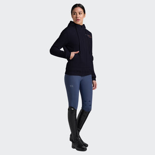 Ladies RG Italy Cotton Zip Hoodie | Navy
