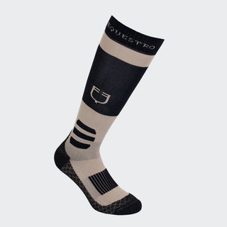 Unisex Technical Carbon Socks | Black & Cobblestone
