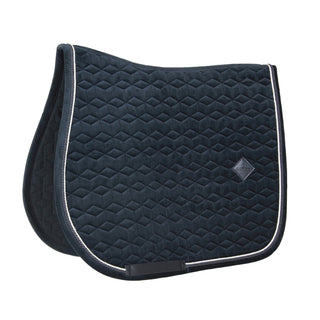 Velvet Jumping Saddle Pad | Black