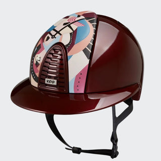Cromo 2.0 Metal Burgundy | Leather Front | Polo Visor | Pegasus Collection