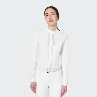 Ladies Rhinestones Show Shirt | White