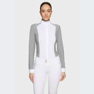 Ladies Lucia Metal Dots Show Shirt | Light Grey