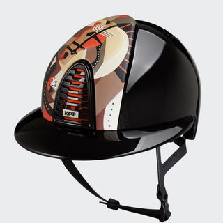 Cromo 2.0 Polish Black | Leather Front | Polo Visor | Pegasus Collection