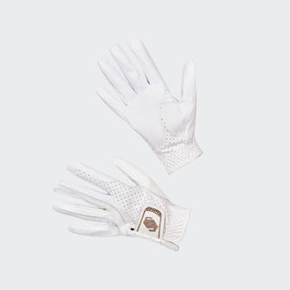 V-Skin Swarovski Gloves | White | Rose Gold